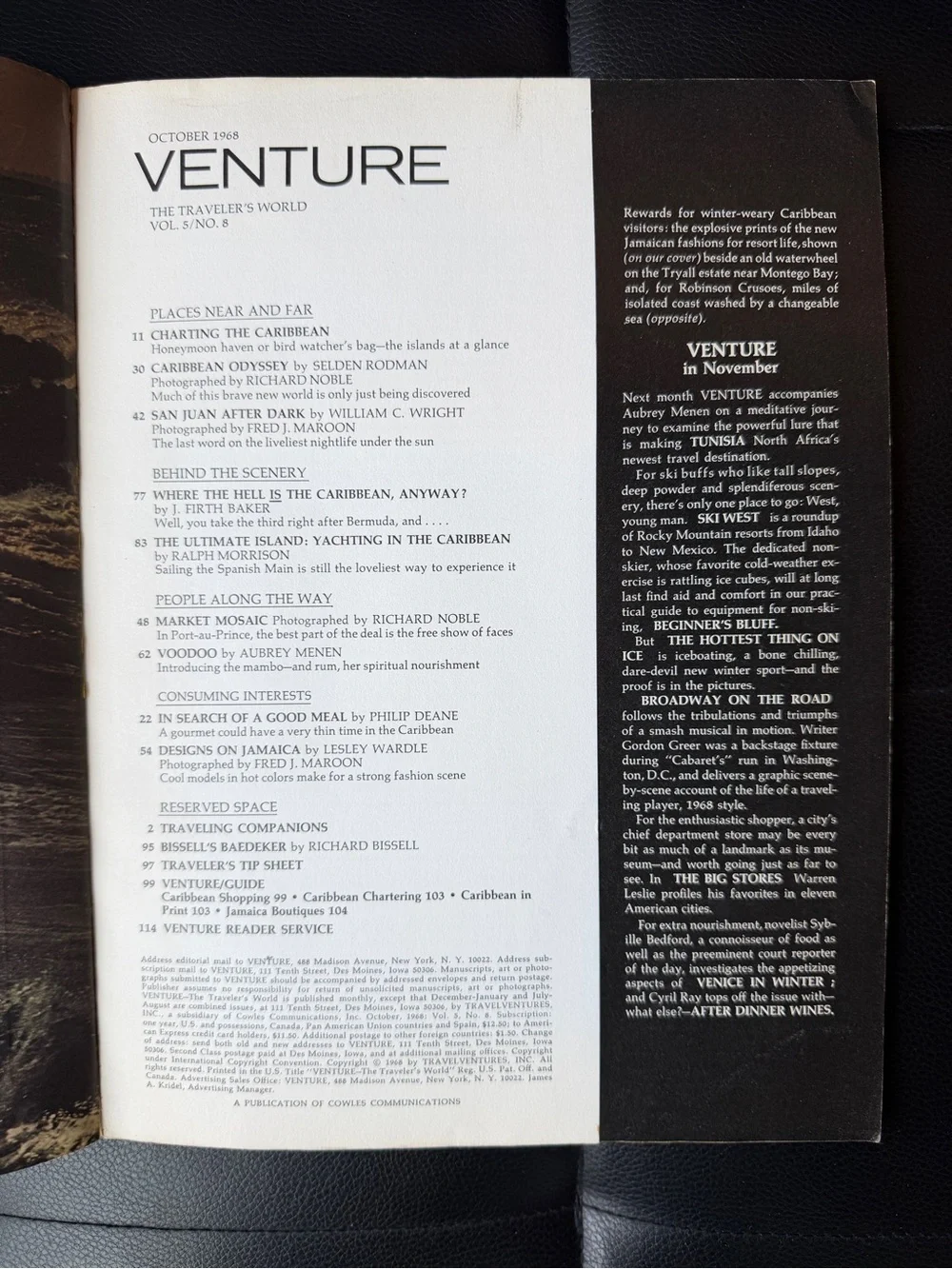 Venture Magazine - Bright Yellow Cover "The Caribbean Today" - Picture 3 of 5